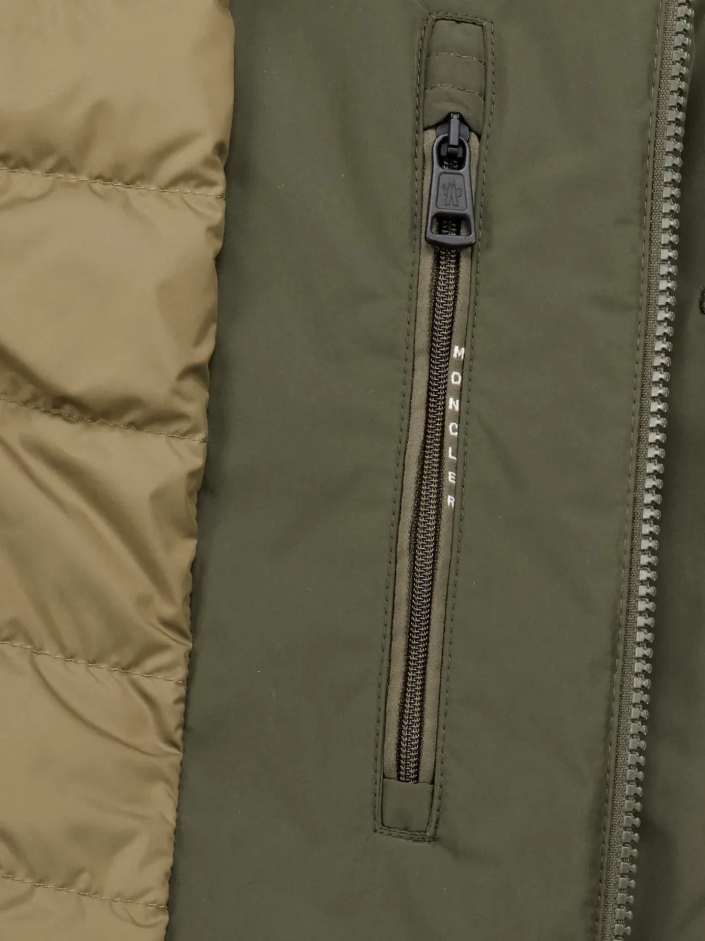 Moncler Evrine gewatteerde parka Groen