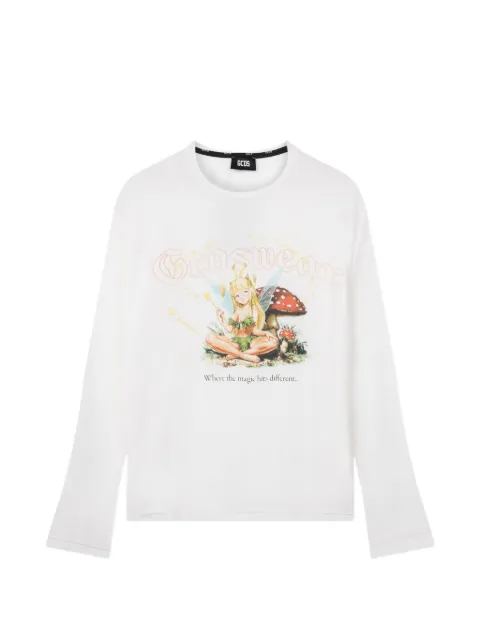 GCDS Gothic-print graphic-print T-shirt