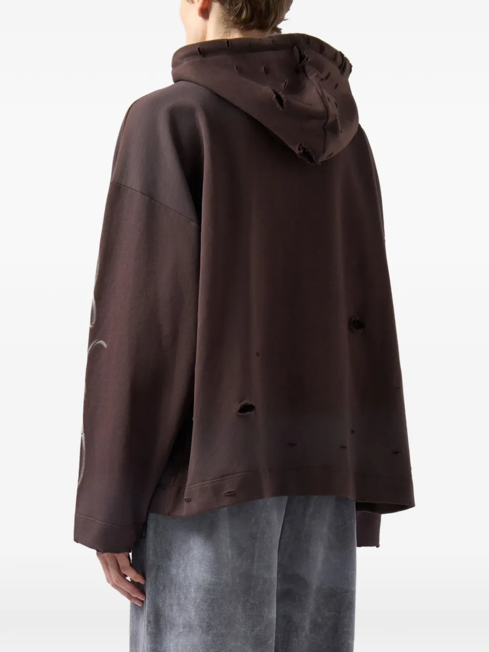 GCDS Gothic graphic-print hoodie Bruin