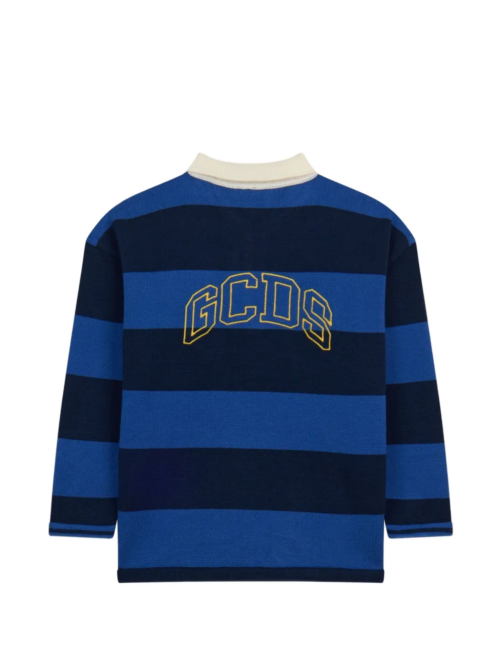 Gcds Kids Poloshirt met geborduurd logo Blauw