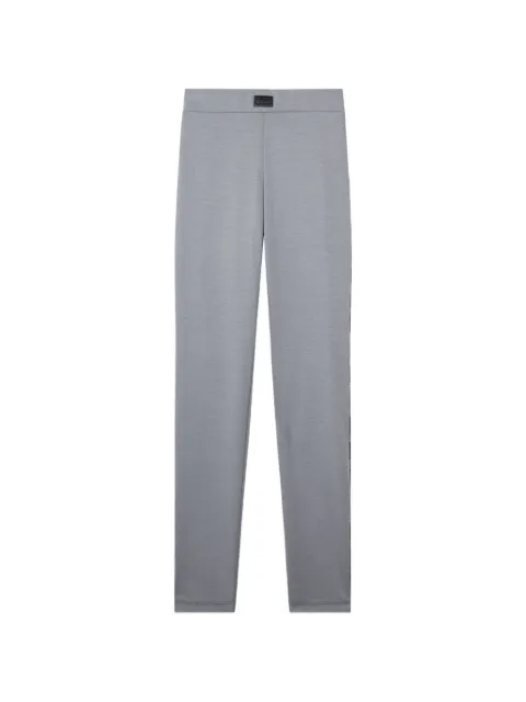 GCDS logo-patch contrast-trim leggings