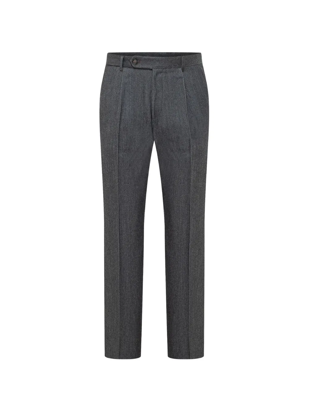 BOSS pleated virgin-wool trousers
