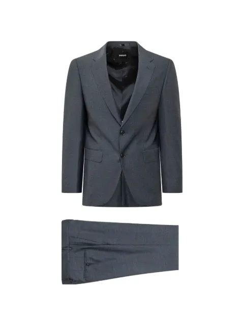 BOSS slim-fit wool suit with pattern