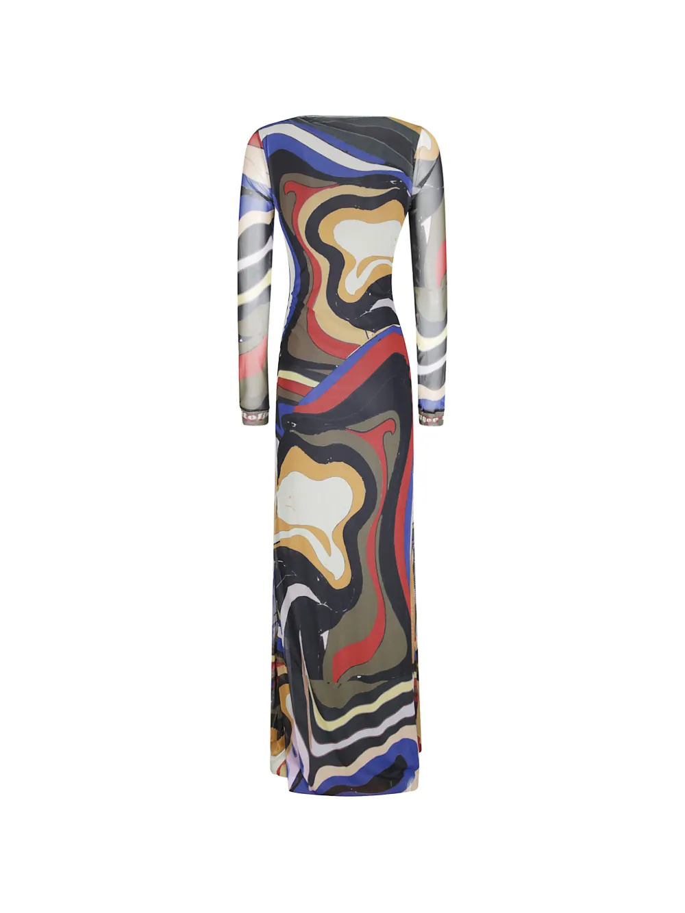 Ottolinger psychedelic-print maxi dress Zwart