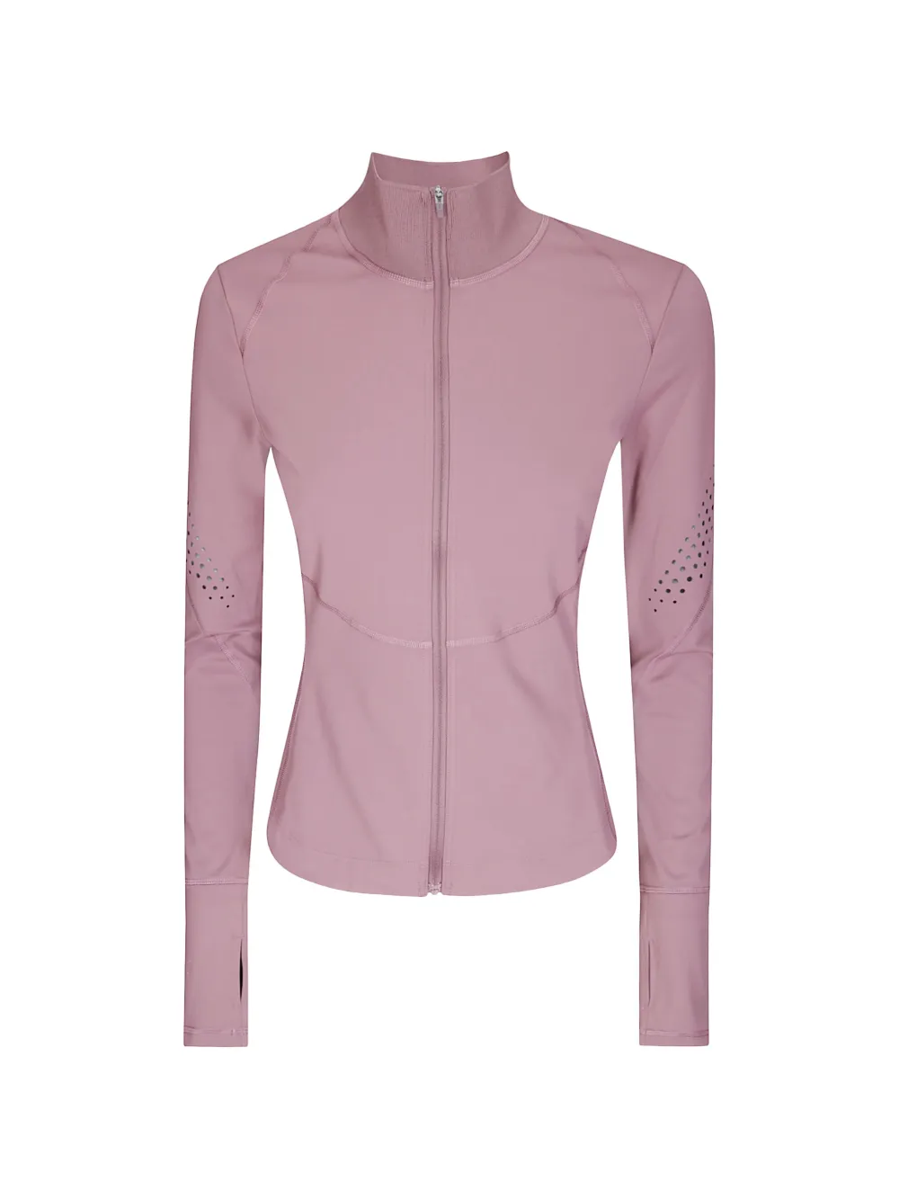 adidas perforated-detail zip-up jacket