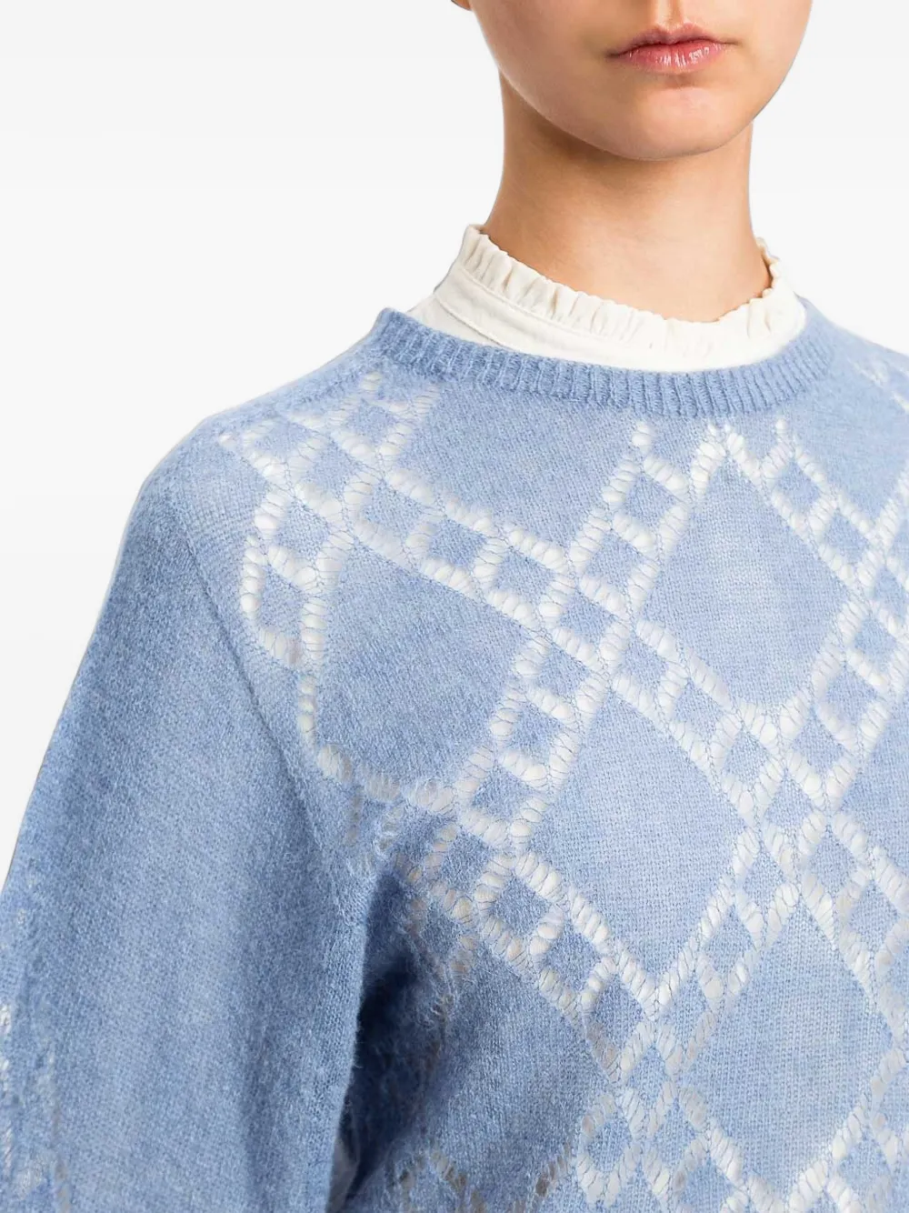 TWINSET Trui met ronde hals Blauw