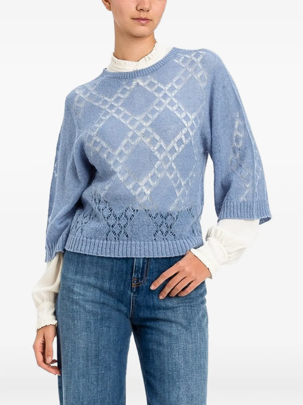 TWINSET crew-neck sweater - Blu