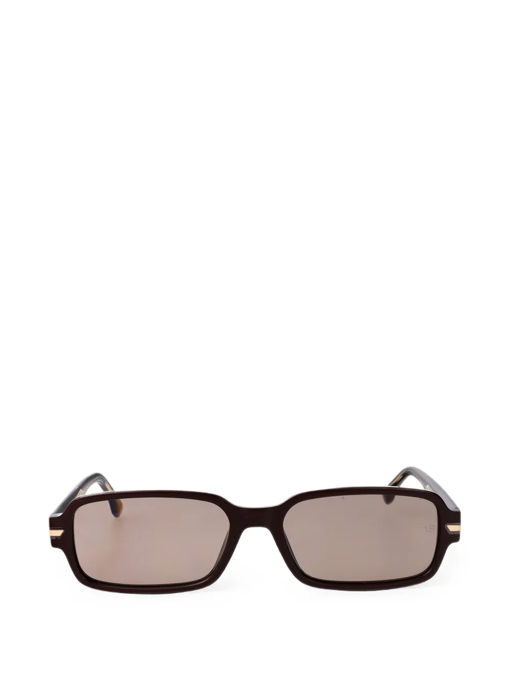 Victoria Beckham Eyewear rectangle-frame sunglasses - Marrone