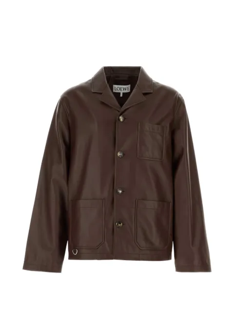 LOEWE veste Anagram en cuir