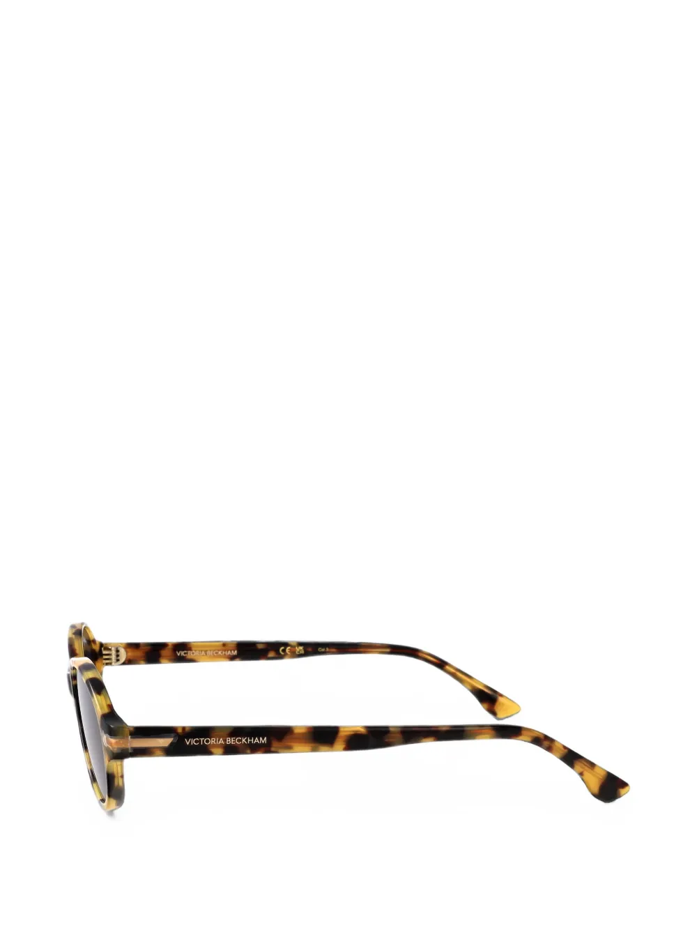 Victoria Beckham Eyewear Zonnebril met ovalen montuur Bruin