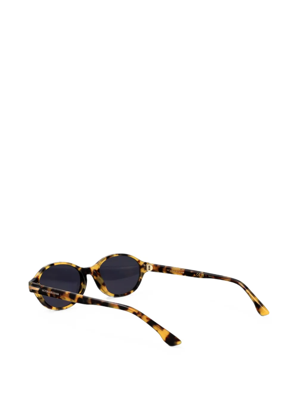 Victoria Beckham Eyewear Zonnebril met ovalen montuur Bruin