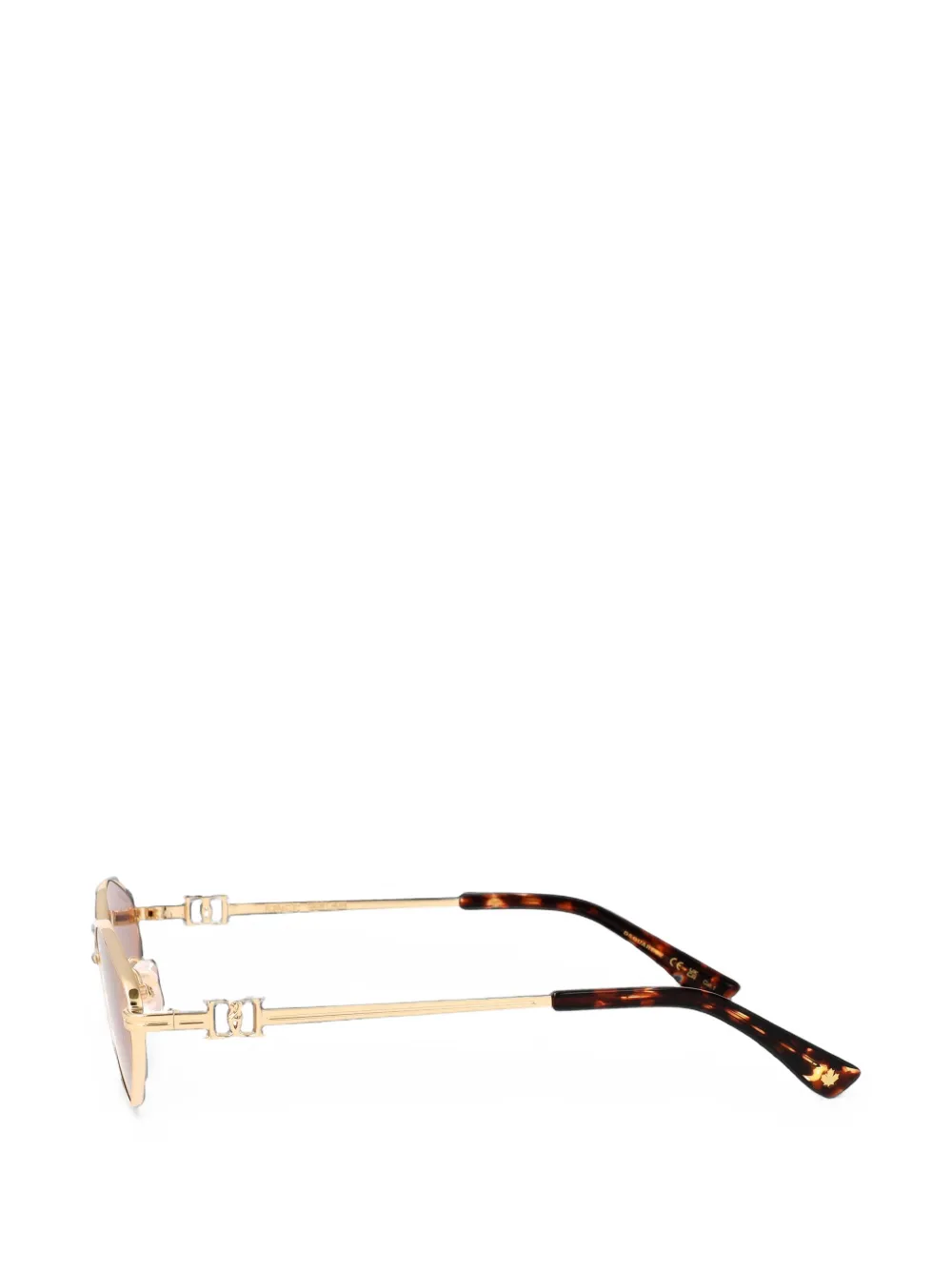 DSQUARED2 EYEWEAR Zonnebril met geometrisch montuur Goud