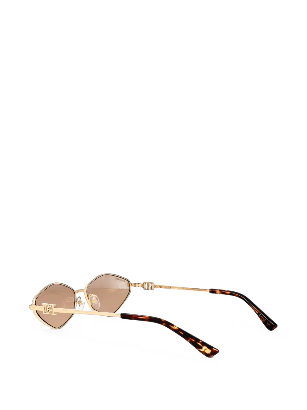 DSQUARED2 EYEWEAR Zonnebril met geometrisch montuur Goud