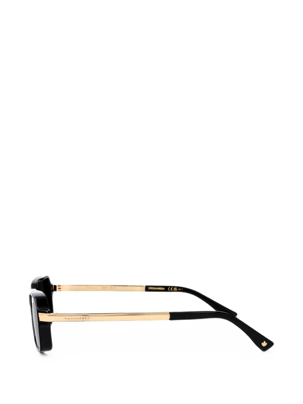 DSQUARED2 EYEWEAR Zonnebril met rechthoekig montuur Zwart