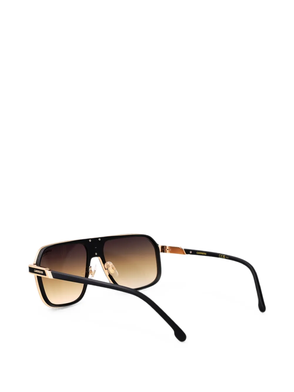 Carrera geometric-frame sunglasses Zwart