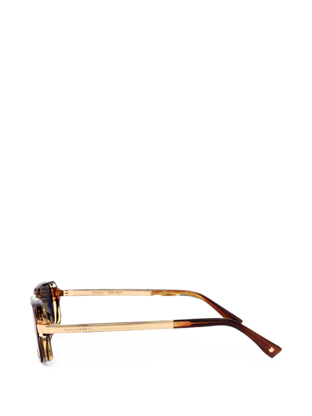 DSQUARED2 EYEWEAR Zonnebril met rechthoekig montuur Bruin