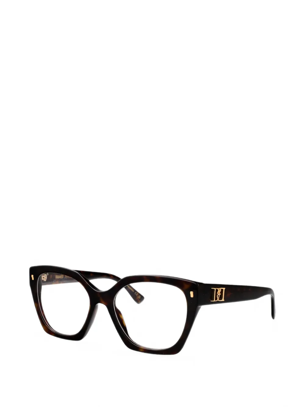 DSQUARED2 EYEWEAR Bril met cat-eye montuur Bruin