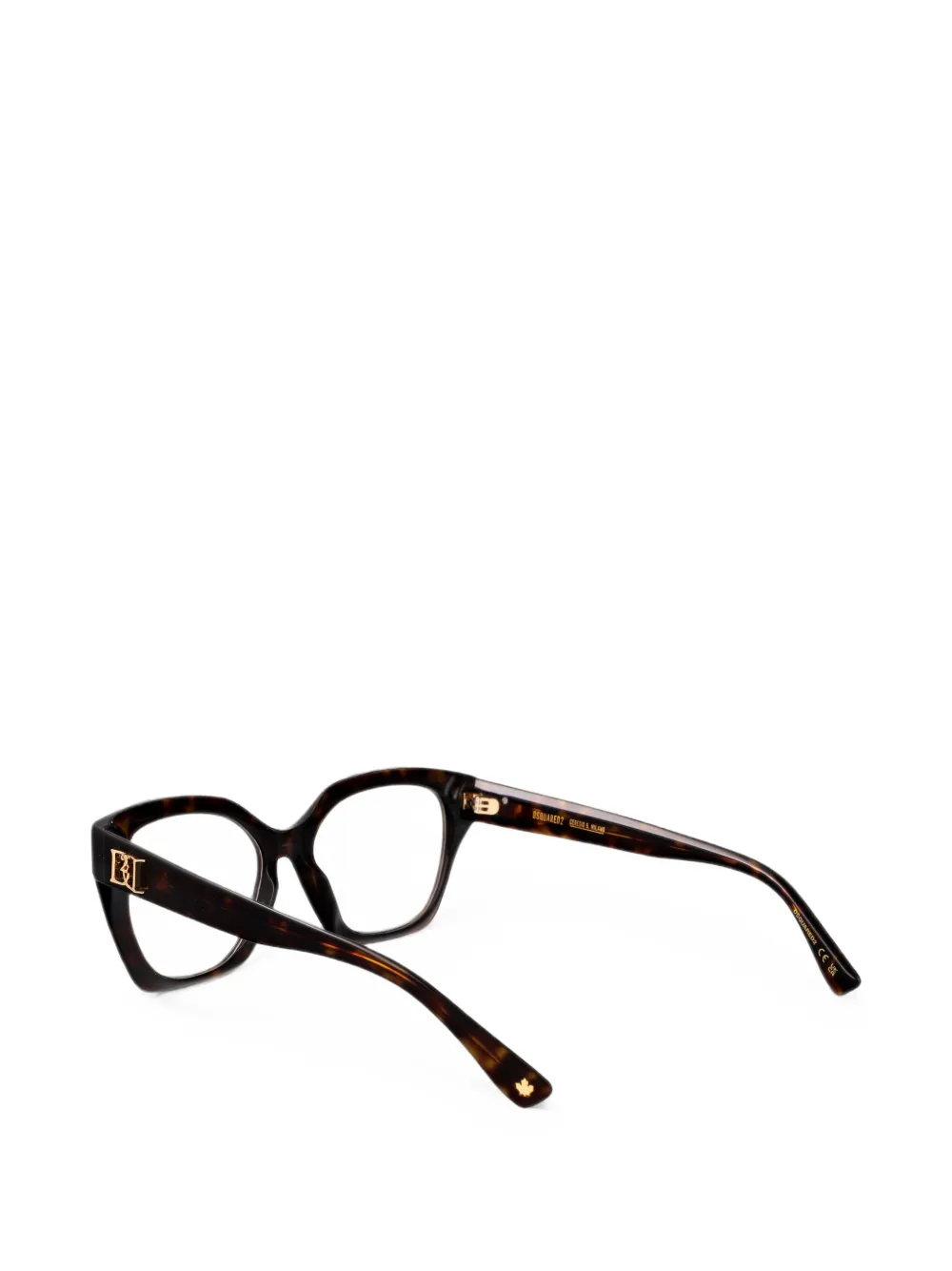 DSQUARED2 EYEWEAR Bril met cat-eye montuur Bruin