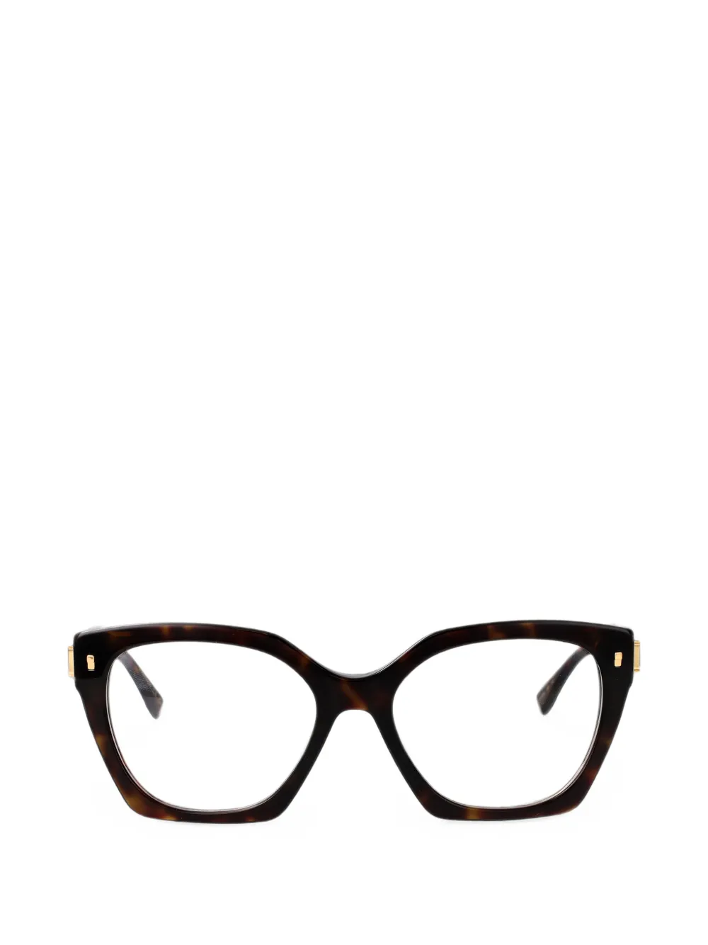 DSQUARED2 EYEWEAR tortoiseshell-effect cat-eye frame glasses - Marrone