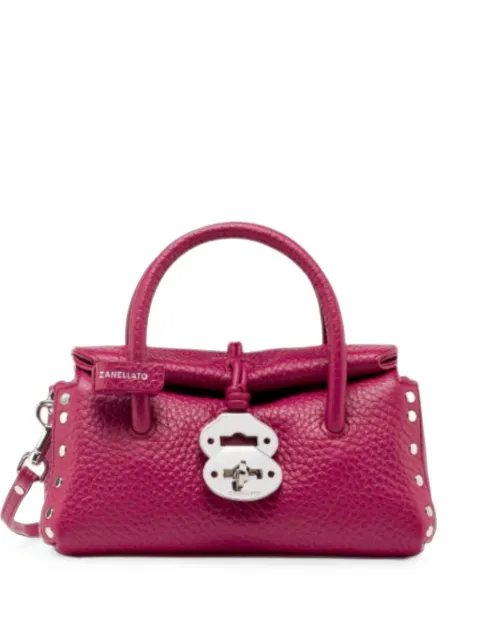 Zanellato Bolsa tote Dotta Baby de couro granulado