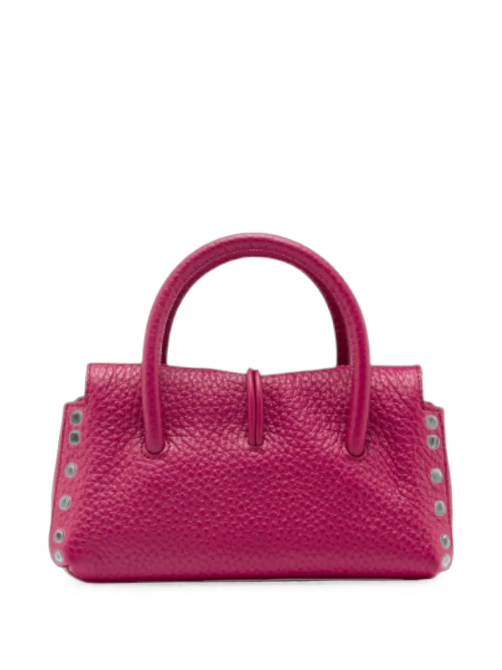 Zanellato Dotta Baby shopper van leer met textuur Roze