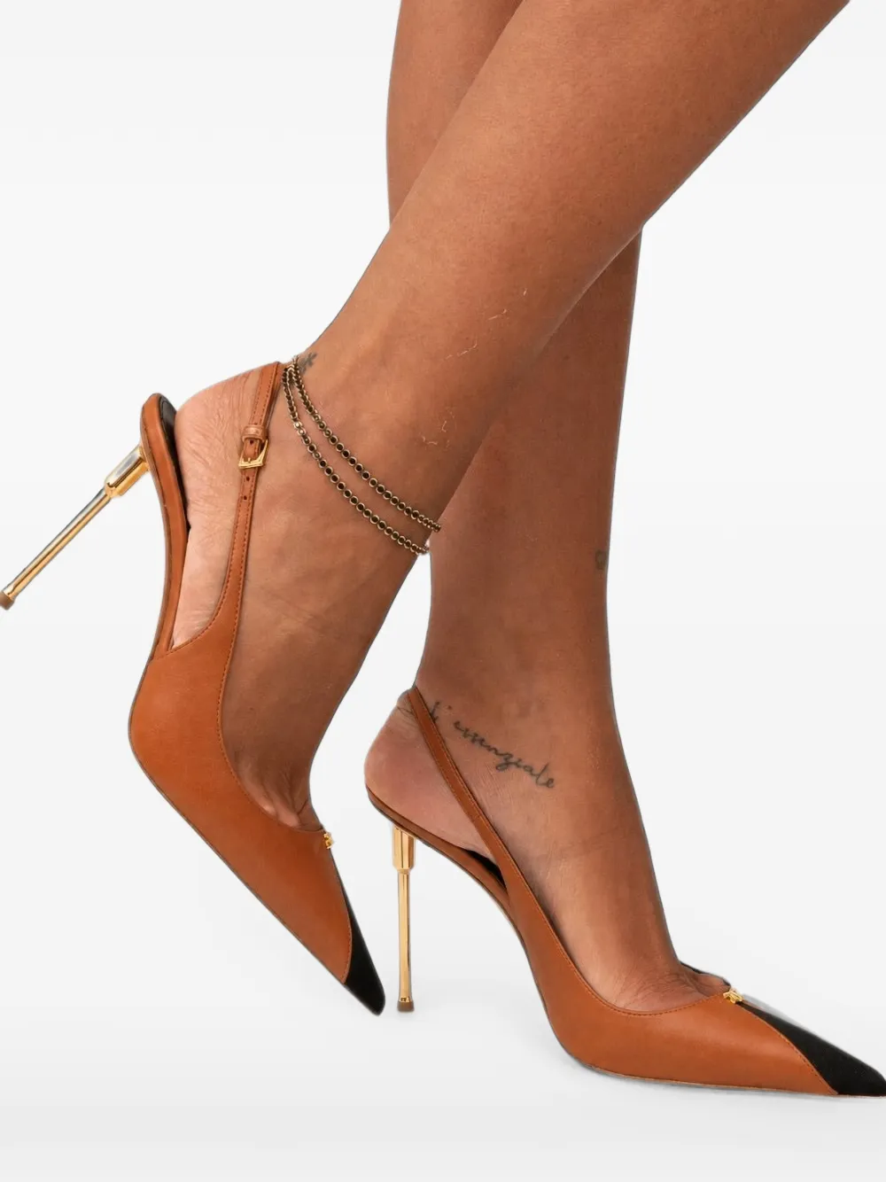Elisabetta Franchi bicolour slingback pumps Bruin