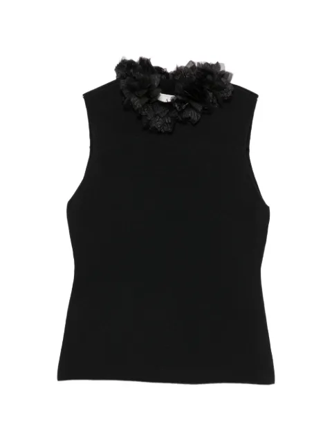 Aje Fleura floral-embellished sleeveless top