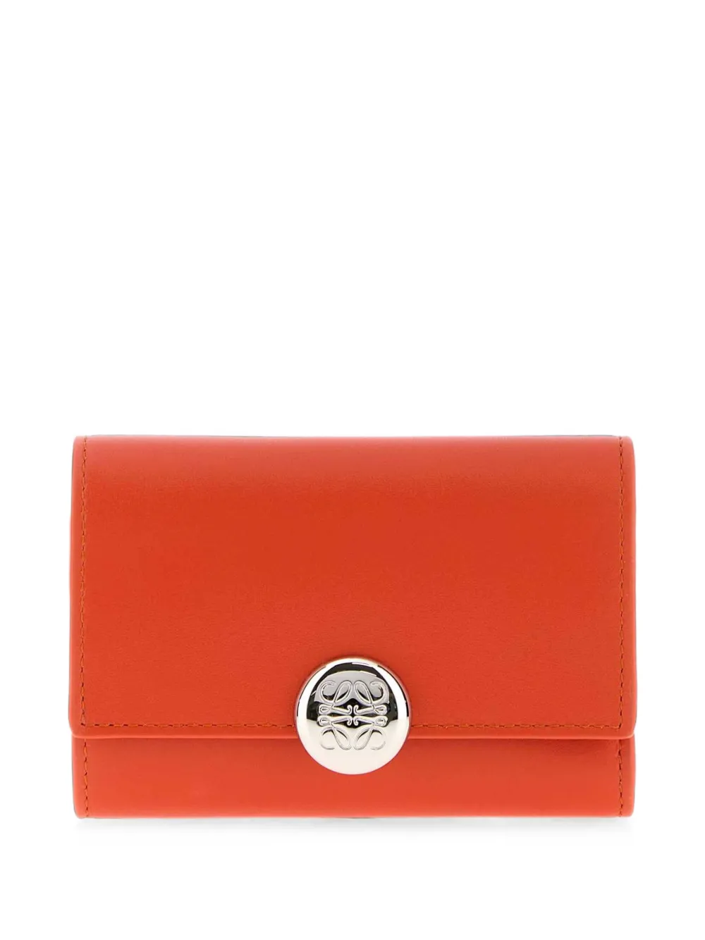 LOEWE Portafoglio Pebble piccolo in pelle - Arancione