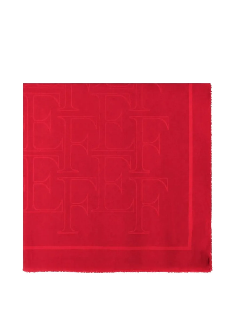 Elisabetta Franchi frayed-hem scarf - Rosso