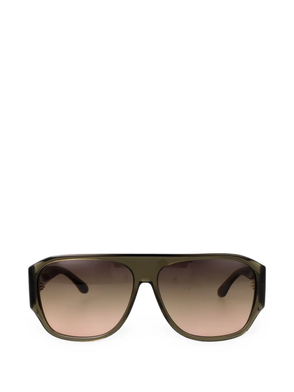 Isabel Marant Eyewear Mikala Geometric-frame Sunglasses In Green