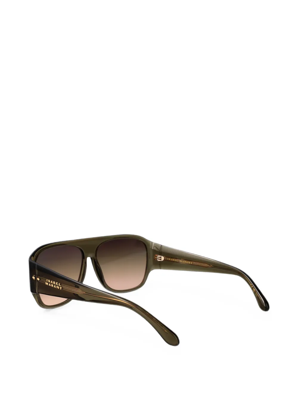 Isabel Marant Eyewear Mikala zonnebril met geometrisch montuur Groen