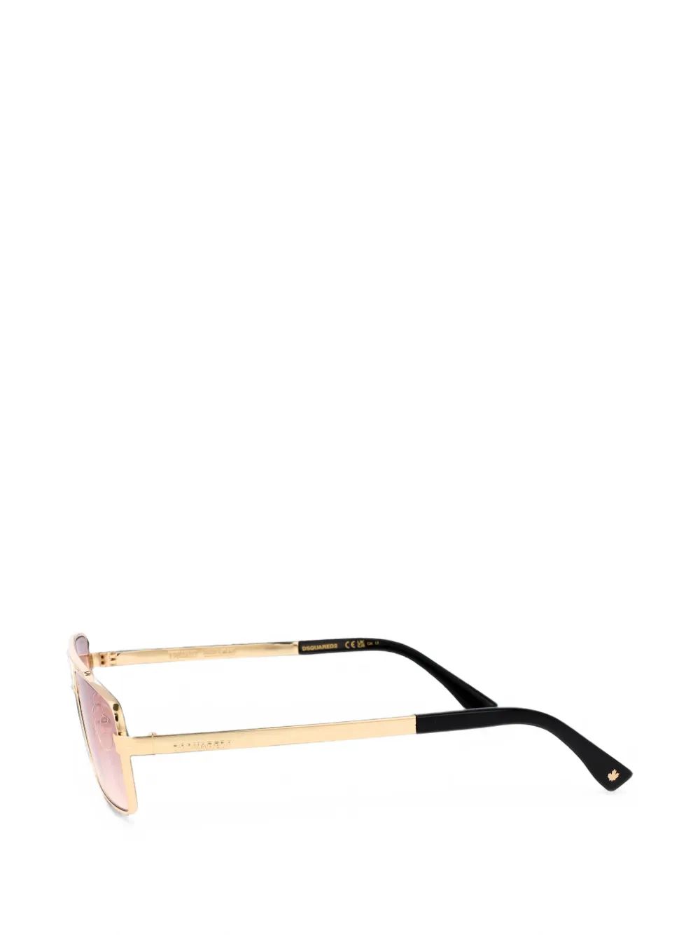 DSQUARED2 EYEWEAR Zonnebril met rechthoekig montuur Goud