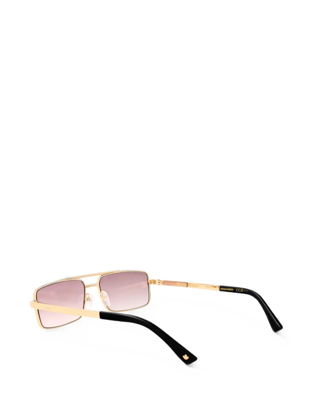 DSQUARED2 EYEWEAR Zonnebril met rechthoekig montuur Goud