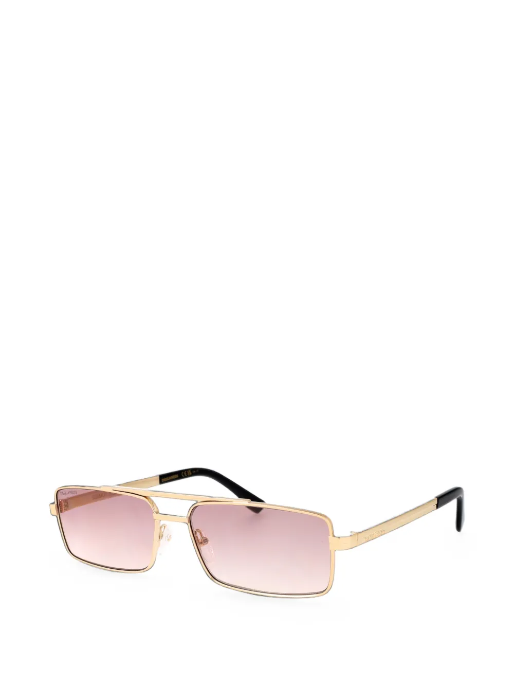 DSQUARED2 EYEWEAR Zonnebril met rechthoekig montuur Goud