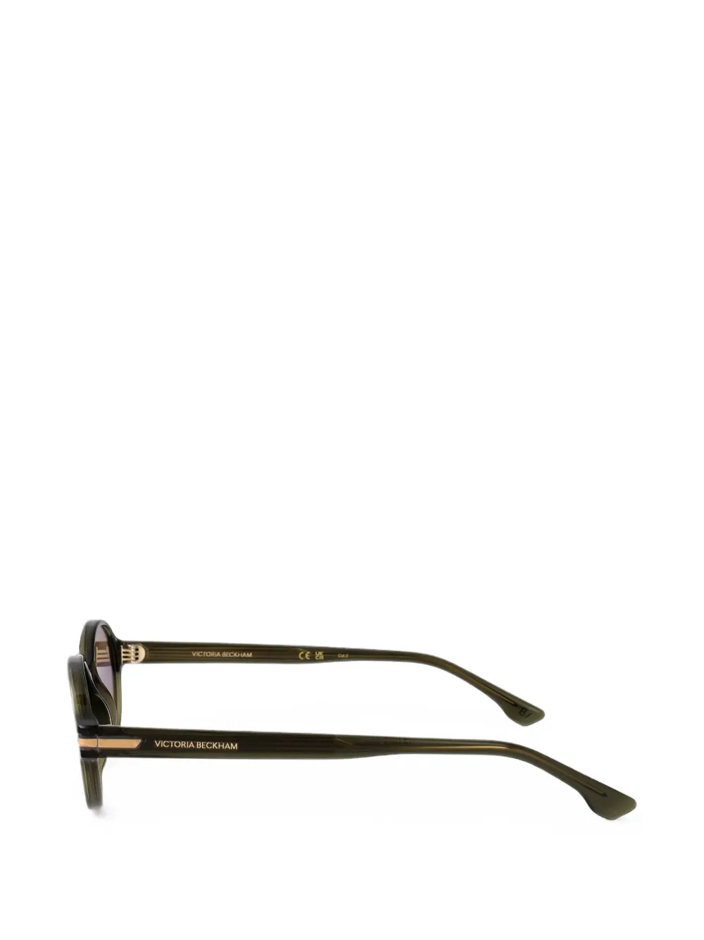 Victoria Beckham Eyewear Zonnebril met ovalen montuur Groen