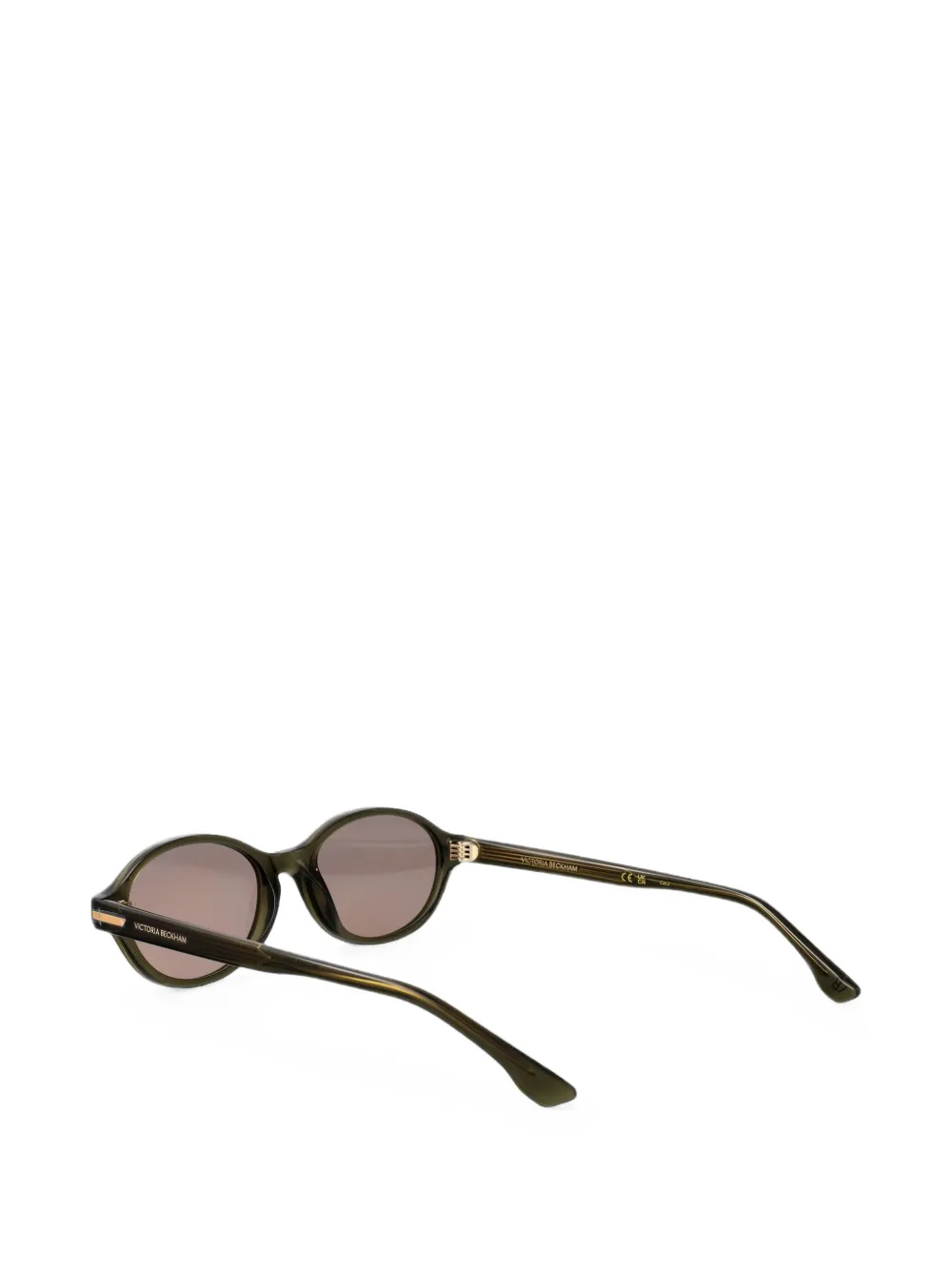 Victoria Beckham Eyewear Zonnebril met ovalen montuur Groen