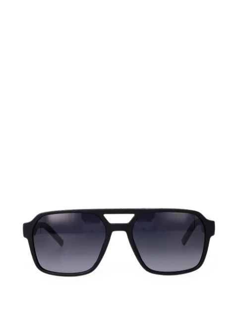 Tommy Hilfiger double-bridge rectangle-frame sunglasses