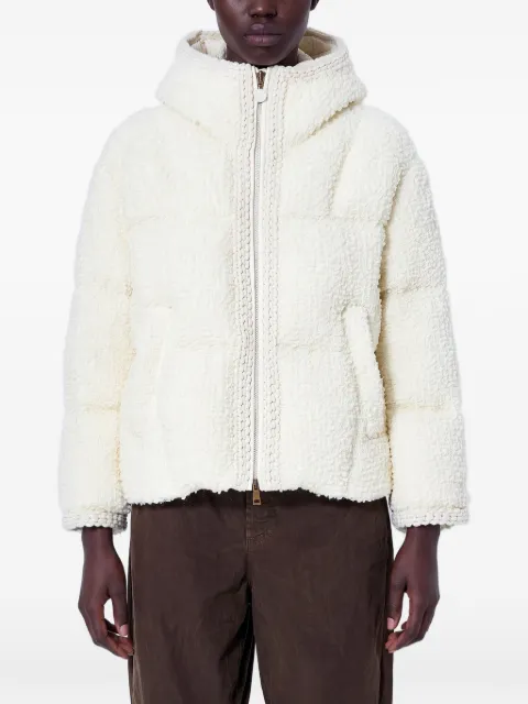 Moncler Cristallin logo-patch down jacket