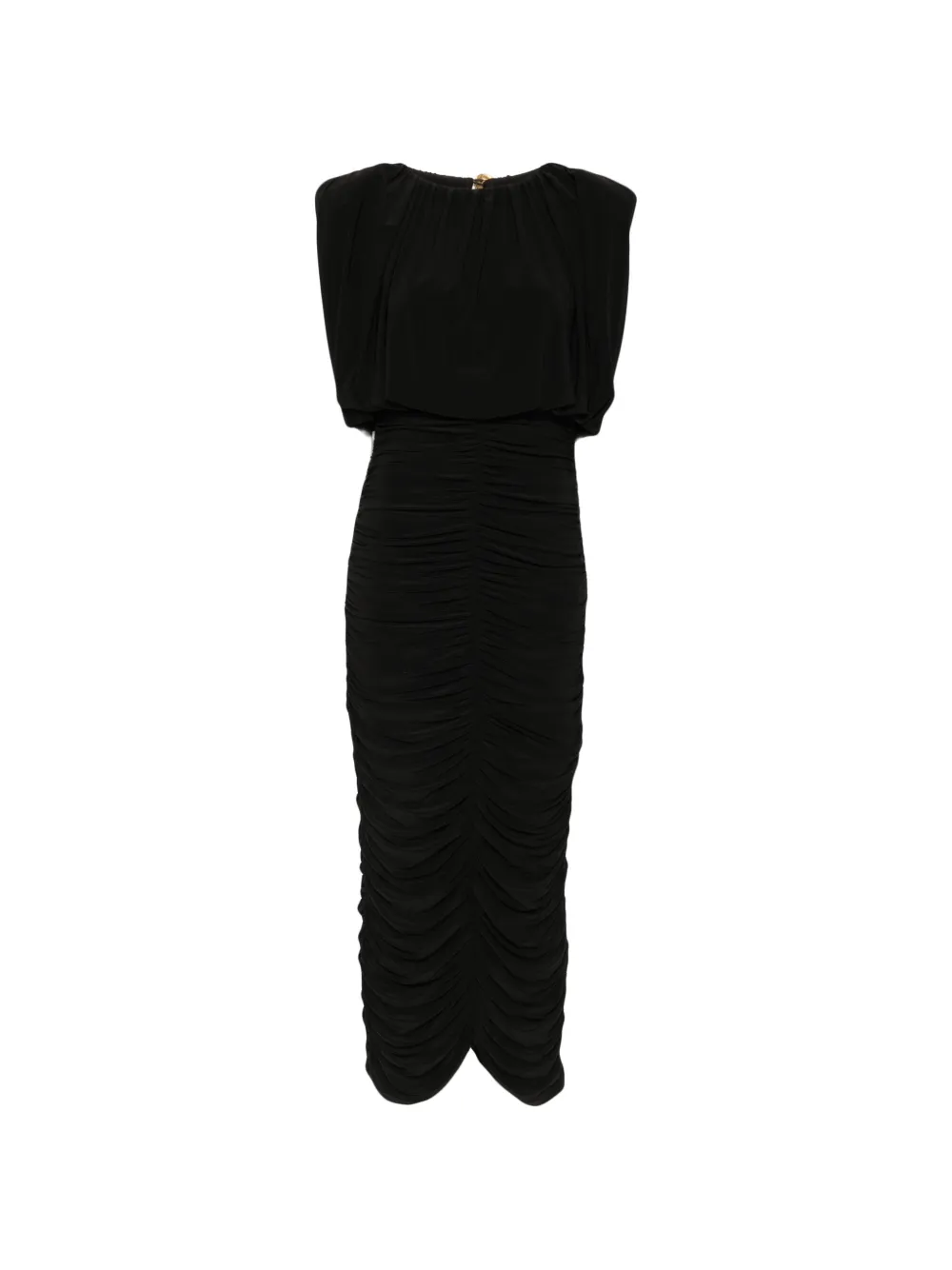 Aje Lunaria ruched sleeveless midi dress