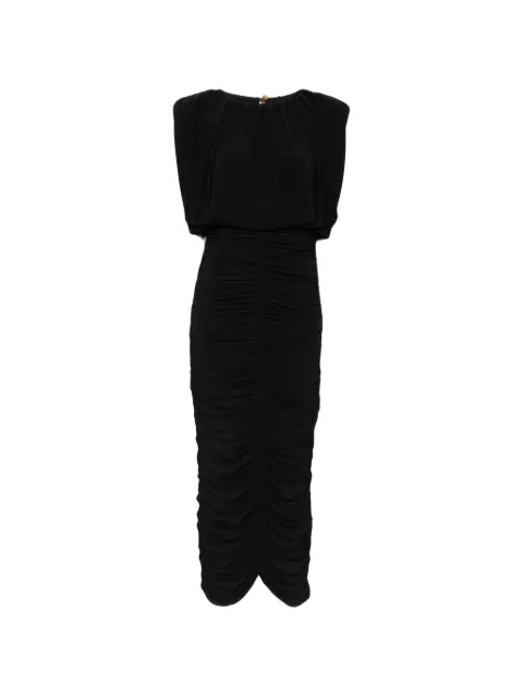 Aje Lunaria ruched sleeveless midi dress