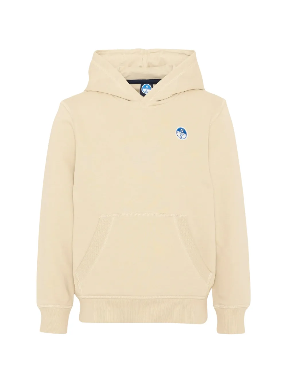 North Sails Kids logo-patch hoodie Beige