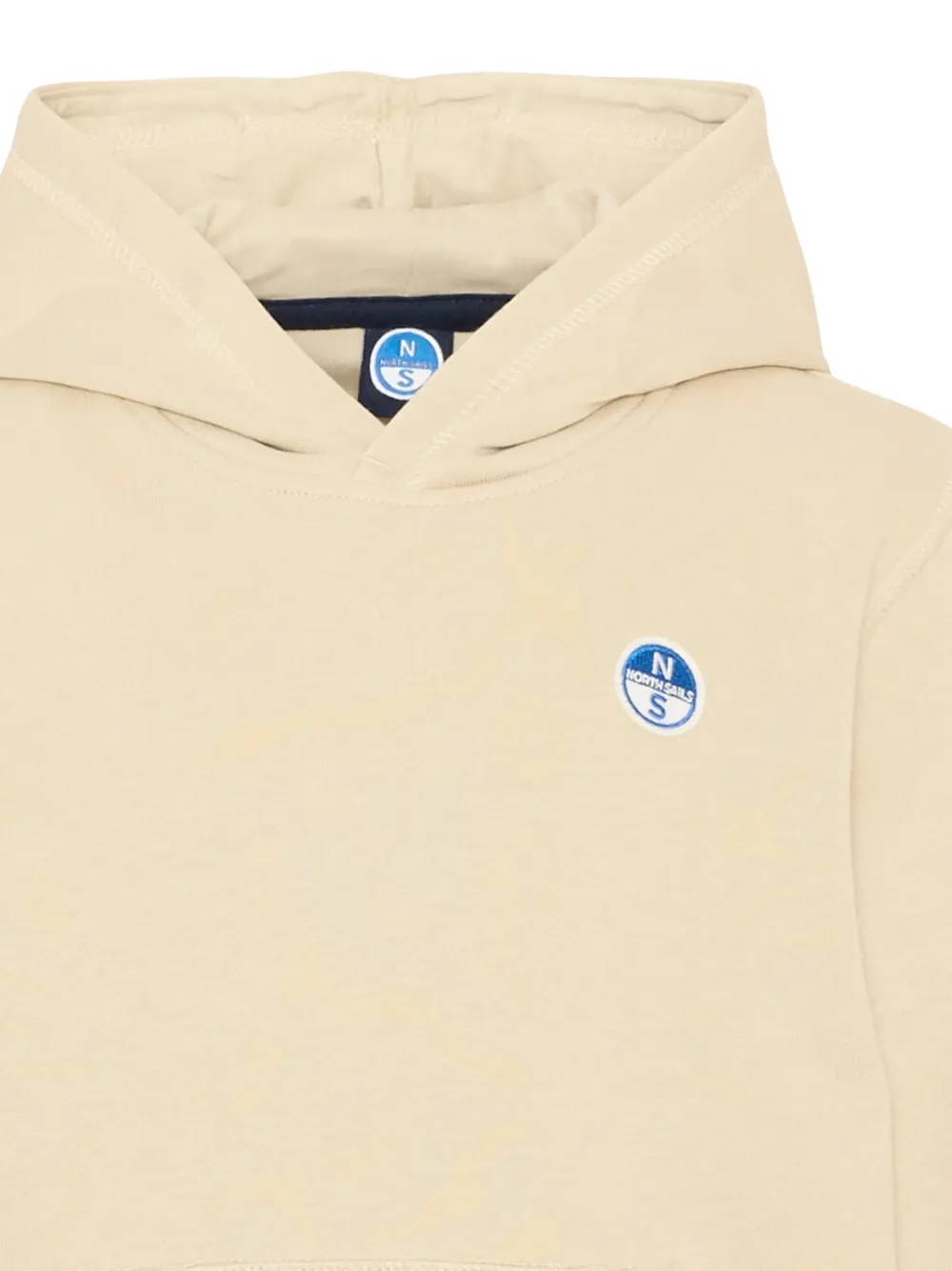 North Sails Kids logo-patch hoodie Beige