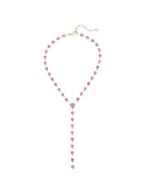 SHAY heart pink sapphire necklace