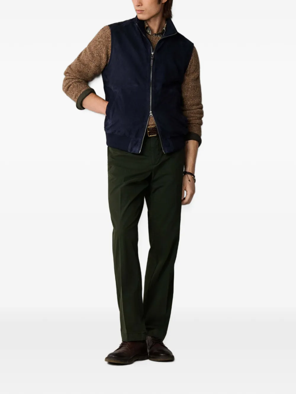 Hackett London Sanderson chino met getailleerde pasvorm Groen