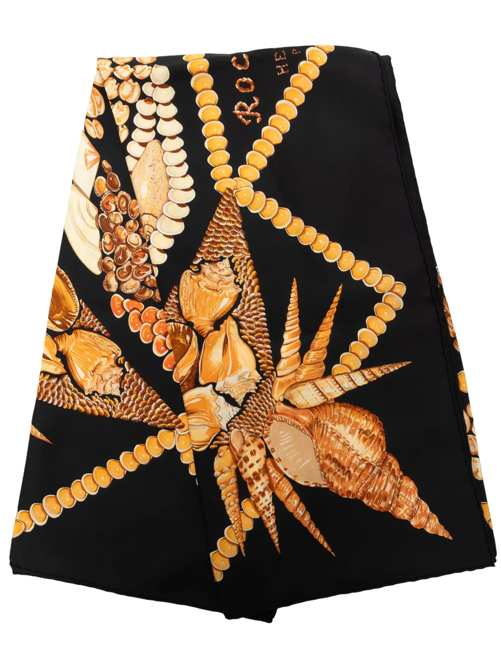 Hermès Pre-Owned 2000-2026 Rocaille Silk Scarf 90 scarves - Nero