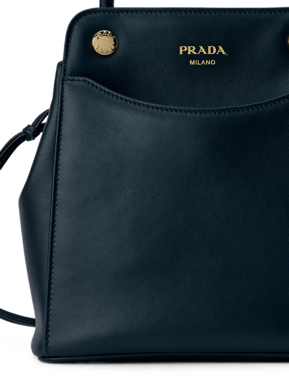 Prada Carry kleine leren handtas Zwart