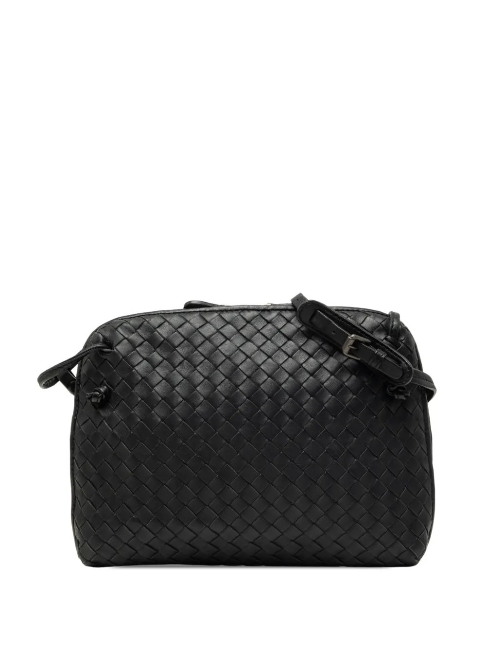 Bottega Veneta Pre-Owned 2007-2011 Nappa Intrecciato Nodini crossbody bag - Nero