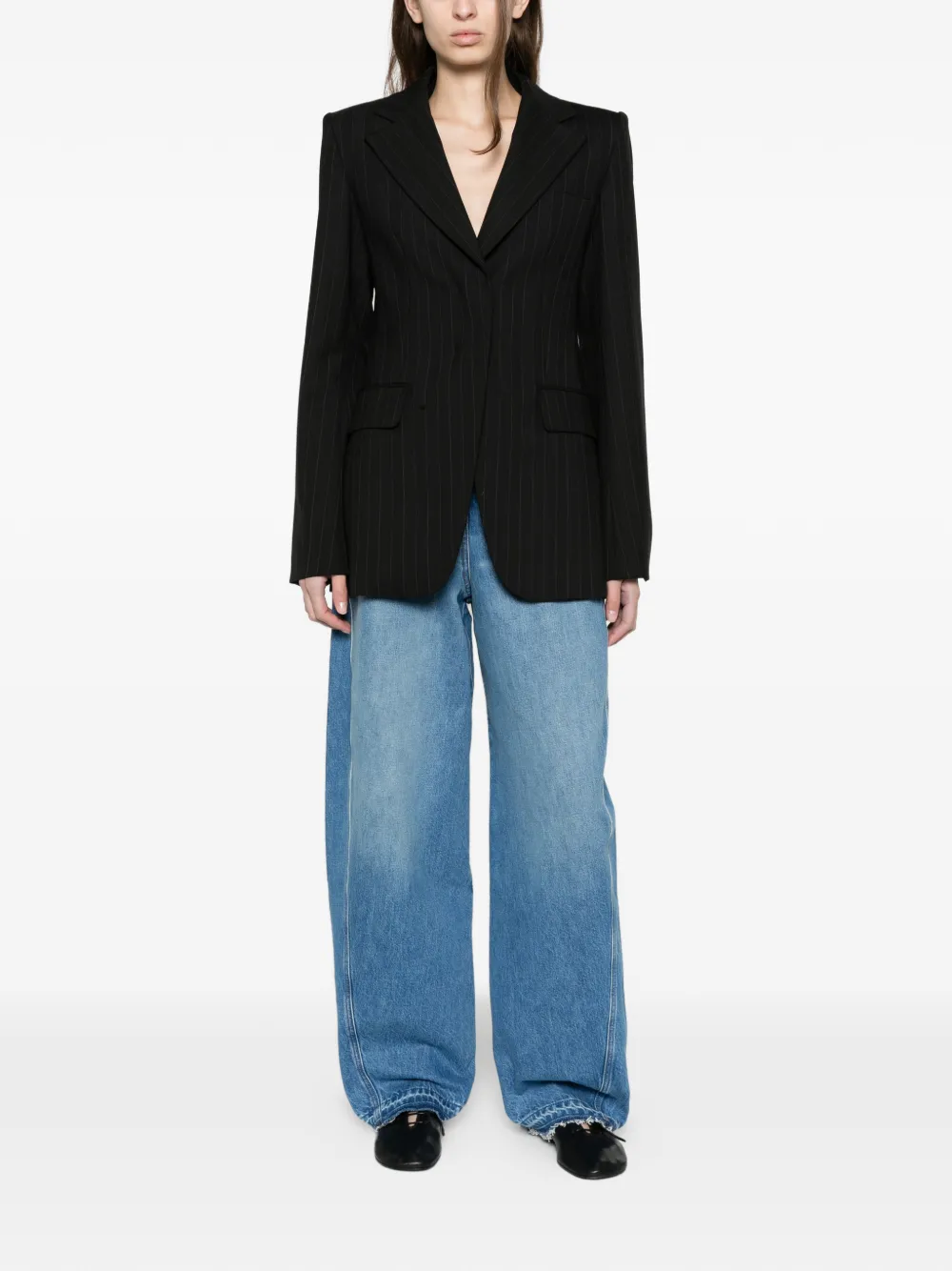 Givenchy cocoon denim tapered jeans light blue Blauw