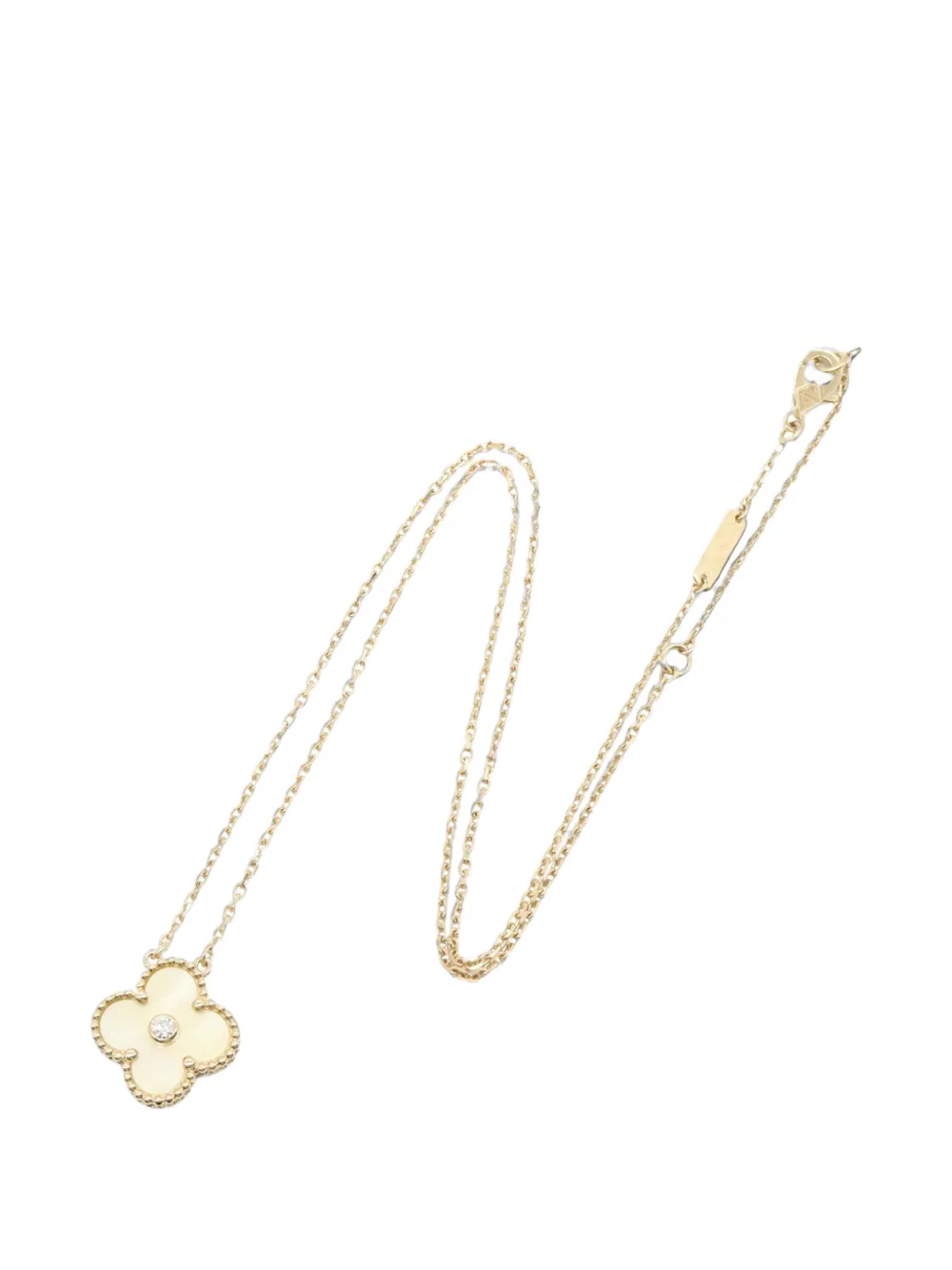 Van Cleef & Arpels Pre-Owned 2010s Vintage Alhambra diamond necklace - Oro