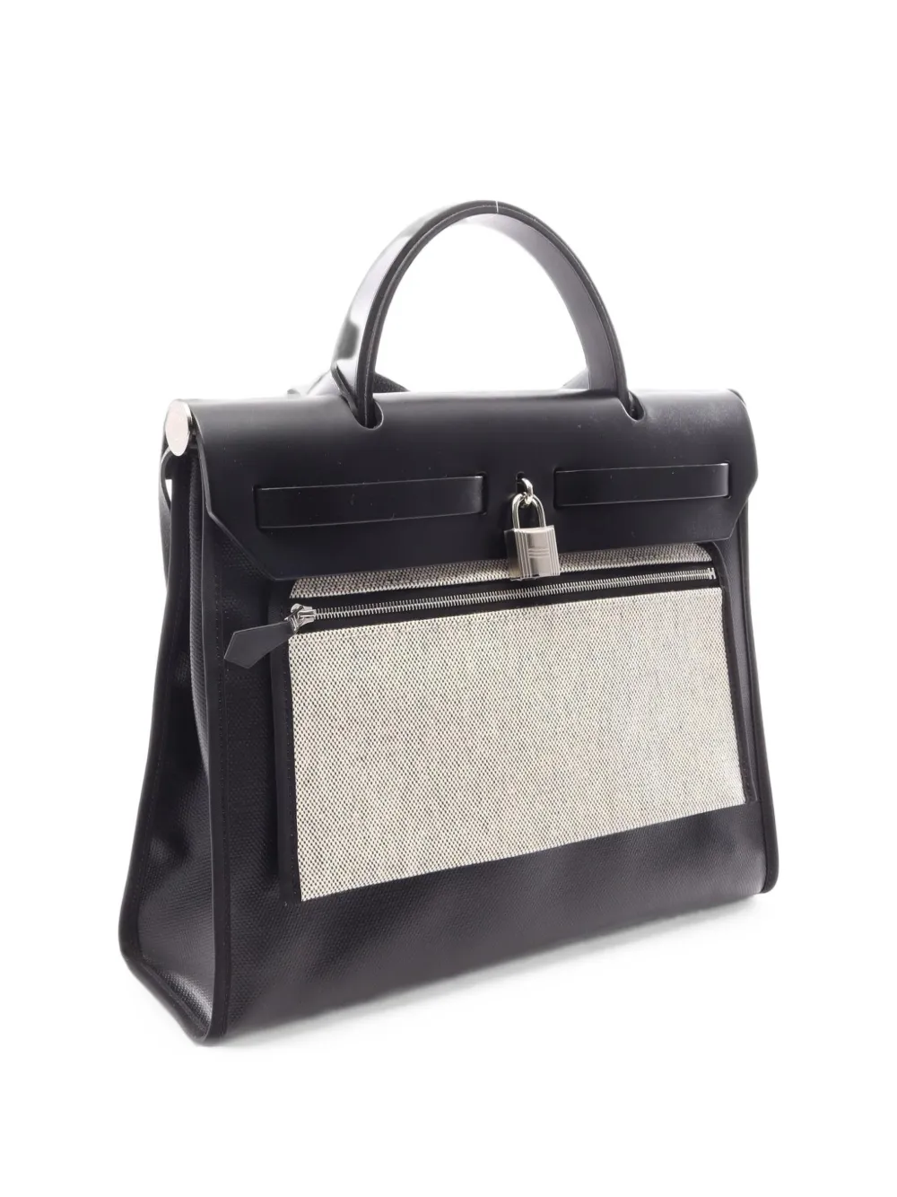 Hermès Pre-Owned 2025 PM Herbag Zip Toile H Berlinne tote bag - Nero